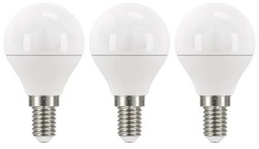 Classic Mini Globe Warm White 3 db LED izzó, WW, 5W E14 - EMOS