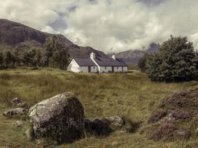 Poszter 40x30cm Glen Coe kunyhó, Assaf Frank