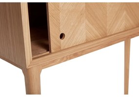 Herringbone tölgyfa komód, magasság 90 cm - Hübsch