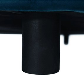 Kerek fotel, Velvet szövet kék, SALOTO
