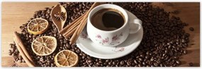 Poszterek 200x66 Csésze és kávébab