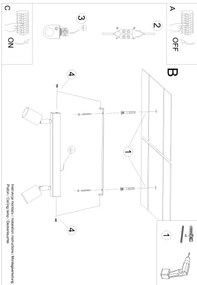 Sollux SL.1291 - Spotlámpa VERDO 2xGU10/10W/230V fekete