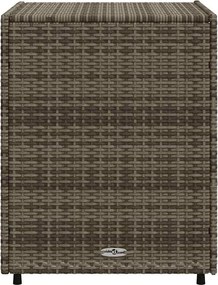 vidaXL szürke polyrattan kerti tárolószekrény 55 x 59 x 69 cm