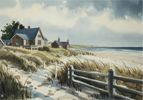 Dekoratív Fotótapéta Hálószoba Strand dűnék 312x219 Ragasztó