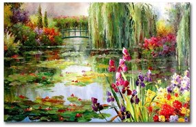 Impressionist Garden fali vászonkép, 70 x 45 cm