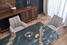 Armani bővíthető étkezőasztal fekete 165-241cm