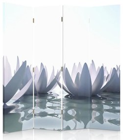 Gario Paraván Lótuszvirág Méret: 145 x 170 cm, Kivitelezés: Forgó paraván 360°