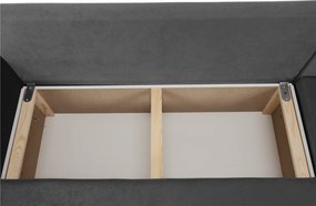 Univerzális ülőgarnitúra, szürke/fekete, PAULITA NEW