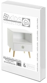 Fehér gyerek éjjeliszekrény – Casa Selección