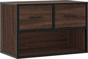 vidaXL barna tölgy színű szerelt fa és fém TV-szekrény 60x31x39,5 cm