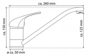 Eisl NI182CR - Mosogató csaptelep GRANDE VITA CLASSIC fényes króm