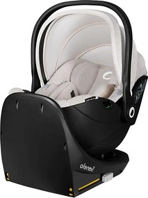 Lionelo - Forgatható autós gyerekülés alappal MOXIE SET i-Size 40-87 cm bézs homok