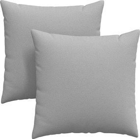 vidaXL Kanapé párnák 2 pcs Felhőszürke 80 x 80 cm szövet