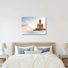 Kép - Buddha vigyáz a földre (70x50 cm)