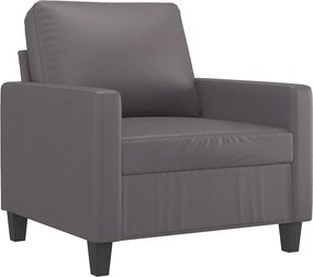 vidaXL szürke műbőr kanapészék 60 cm