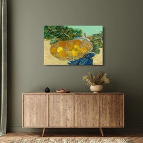 Kép - Vincent van Gogh, Still Life of  Oranges and Lemons with  Blue Gloves, reprodukciók (90x60 cm)