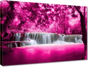 Vászonkép 70x50 Rózsaszín vízesés