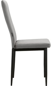 Szürke bársony étkezőszék szett 2 db-os Kelly – Støraa