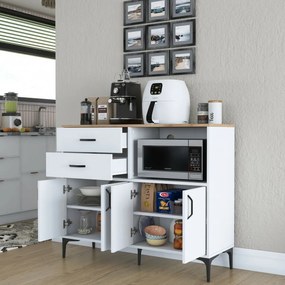 Jeby Walnut and White szekrény