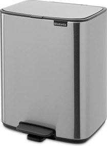 Matt ezüstszínű acél pedálos szemetes 12 l Bo – Brabantia