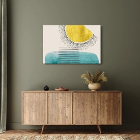 Kép - Absztrakt festmény a strandról N⁰2 (90x60 cm)