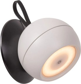 LUCIDE 27251-02-31 LUNEX Modern Kültéri Fali Lámpa Fehér, Fekete LED IP44