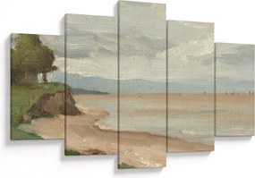 Kép - Jean-Baptiste-Camille Corot, Beach Near Etretat, reprodukciók (150x105 cm)