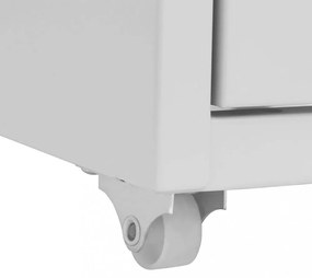 szürke fém mobil iratszekrény 28 x 41 x 109 cm