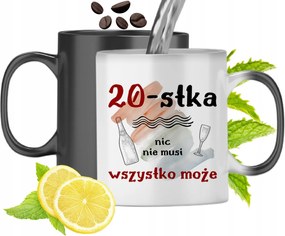 Mágikus Bögre 20. Születésnapra Színváltós Nyomtatott Fényképpel