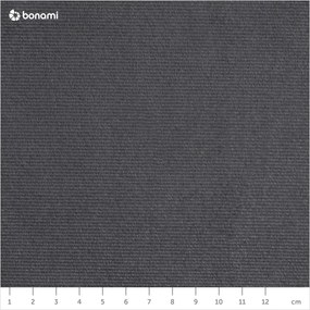 Szürke kárpitozott franciaágy ágyráccsal 180x200 cm Noira Slim – Bonami Selection