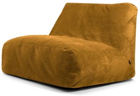 Mustársárga kordbársony babzsákfotel Sofa Tube – SLOWDOWN