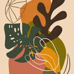 Poszter 70x70cm Erdei kompozíció