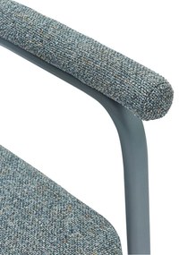 Szürke kárpitozott karfás étkezőfotel szett 2 db-os Ecto – Hübsch