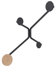 Hook fekete fali akasztó, sarokba - Gazzda