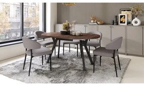 Étkezőasztal ARTUR tölgy/fekete