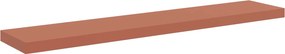 vidaXL Falpolc Falra szerelhető Piros 120 x 23,5 x 4 cm Faanyag