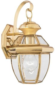 Elstead QZ-NEWBURY2-S-PB - Kültéri fali lámpa NEWBURY 1xE27/150W/230V IP44