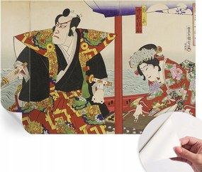Dekoratív Öntapadós Tapéta Divatos Minták Japán Színház 152x104 cm