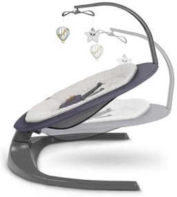 Lionelo - Zenélő babahinta RALF 4xAA Grafitszürke + távirányító