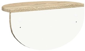 vidaXL Falpolc Falra szerelhető Sonoma tölgy 38 x 19 x 19 cm Faanyag