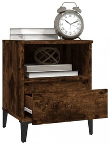 füstös tölgy színű éjjeliszekrény 40x35x50 cm