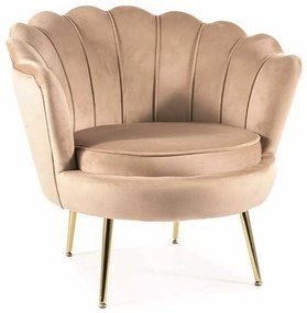 Ionia Velvet fotel, bézs