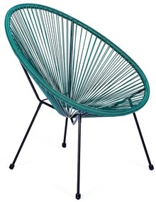 Zöld fém-műanyag kerti fotel Avocado Comfort – Bonami Selection