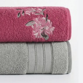 Színes hamam törölközőszett szürke–rózsaszín