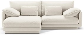 Fehér sarokkanapé (bal oldali) Torino – Micadoni Home