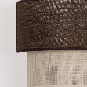 Brilagi - BOHO ECO LED fali lámpa 1xE27/10W/230V barna/krémszínű