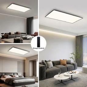 BRILAGI - LED dimmelhető mennyezeti lámpa SLIMFRAME LED/80W/230V 120x60 cm fekete + távirányító