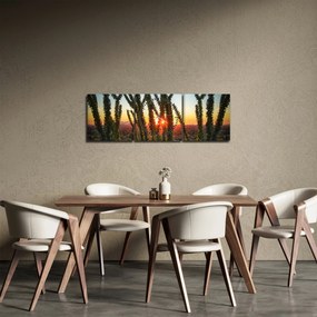 Kép - Növények (órával) (90x30 cm)