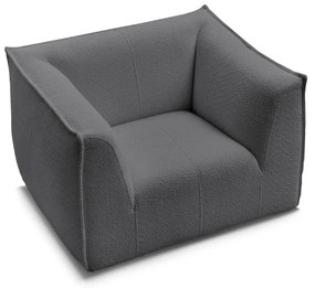 Sötétszürke buklé fotel Giorgia – Bobochic Paris