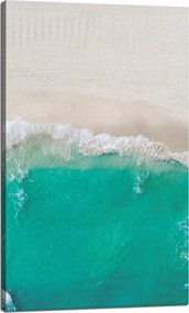 Vászonkép Hullámok Tengerpart Homok Víz 60x100 cm Ideális ajándék